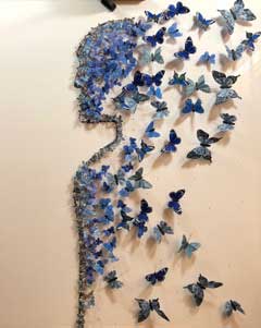 Butterfly Art Blue man